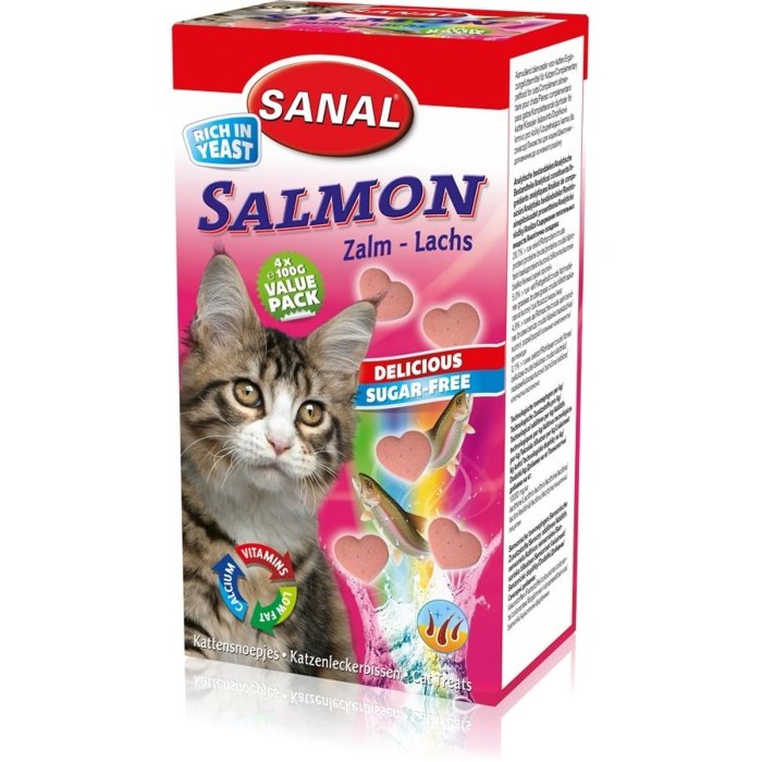 Maiustused kassidele lõhega Sanal Salmon / 50g