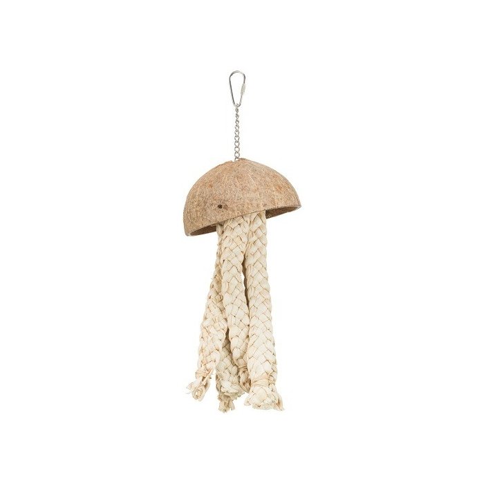 Mänguasi lindudele Natural, kookos,banaani lehed, 37 cm