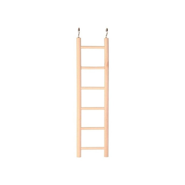 Mänguasi papagoidele Puidust redel, 6 astet/28 cm