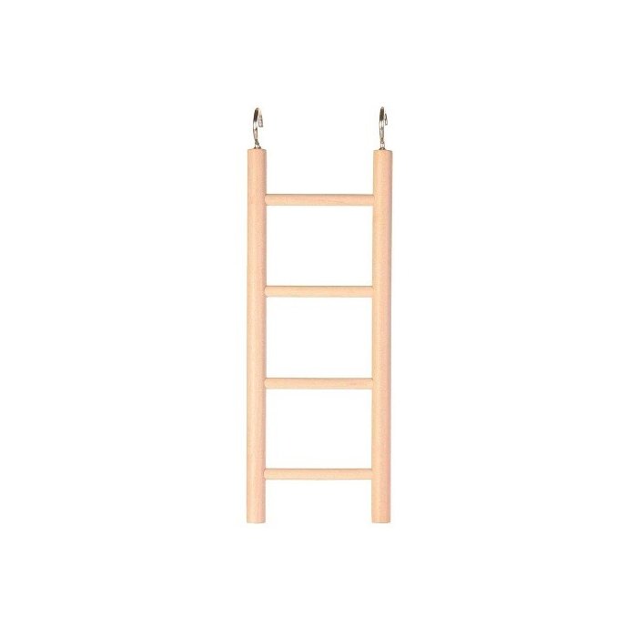 Mänguasi papagoidele Puidust redel, 4 astet/20 cm