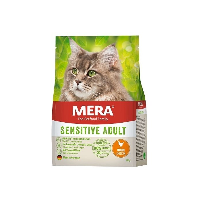 Mera Cats Sensitive Adult kuivtoit kassidele kanaga 400g