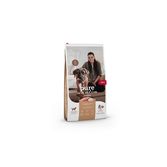 Mera Pure Sensitive Junior kuivtoit koertele Kalkun&Riis 1kg