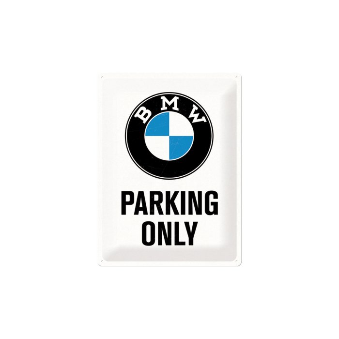 Metallplaat 30x40cm / BMW Parking only