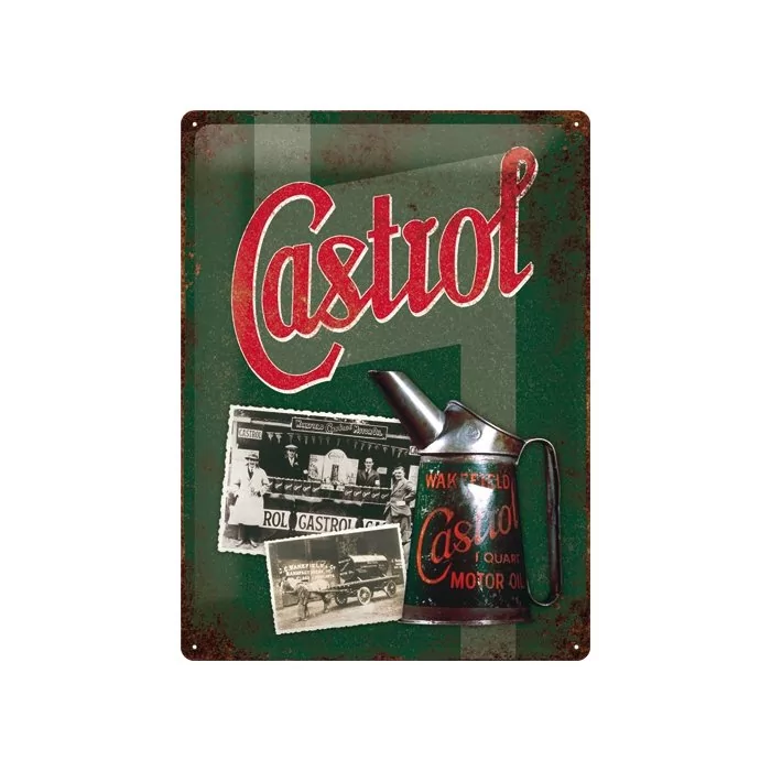 Metallplaat 30x40cm / Castrol