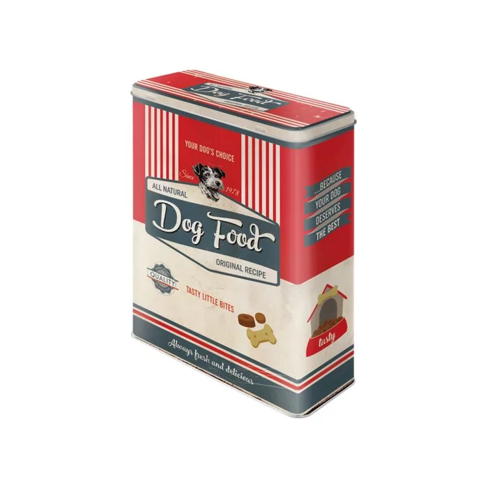 Metallpurk / XL / 3D Dog Food2 / LM