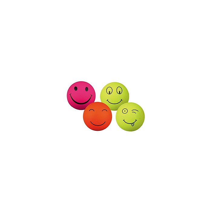 Mänguasi koertele Smiley-pall, ujuv, vahtkummist, ø 6 cm juhuslik värv