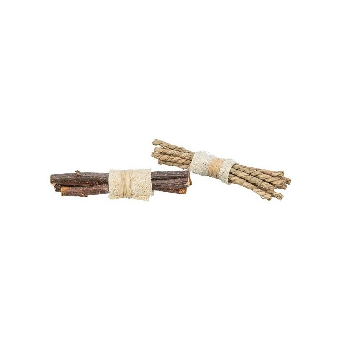 Näriliste mänguasi Luffa pulgad 2tk, 10 x 3 cm