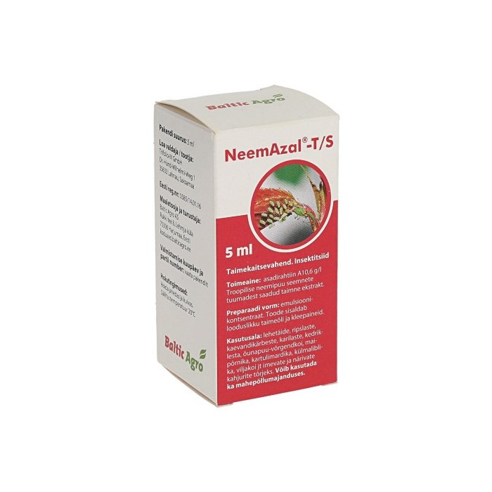 Looduslik taimne ekstrakt kahjurite tõrjeks NeemAzal-T/S / 5ml