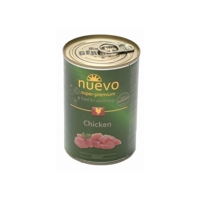 Täissööt (konserv) NUEVO täiskasvanud koertele - Kanaga 400g