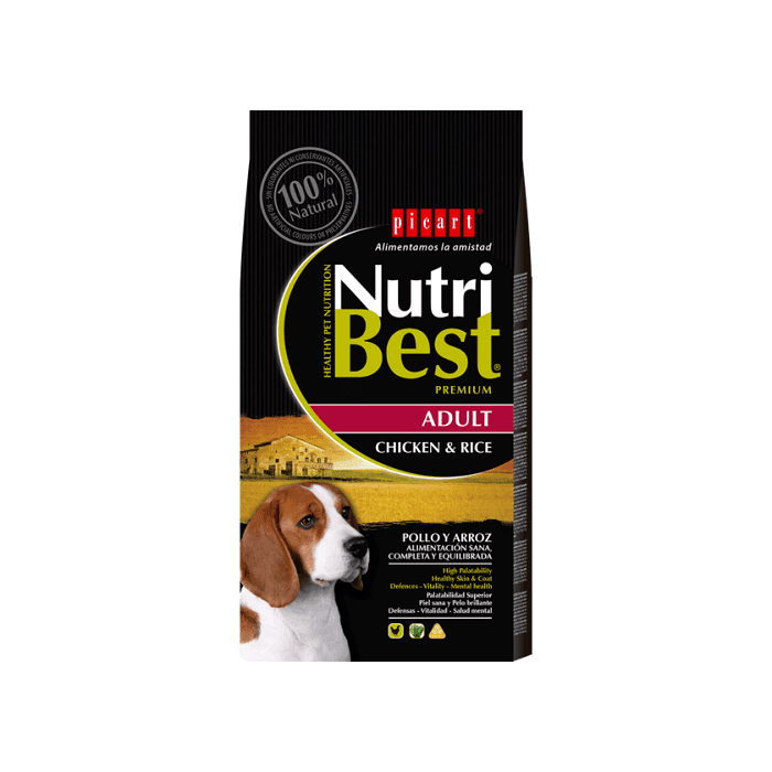 Nutribest Adult Chicken & Rice koeratoit 3kg