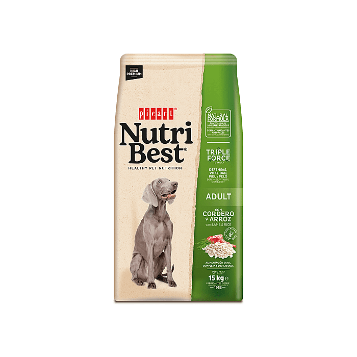 NutriBest Adult Lamb & Rice koeratoit 15kg