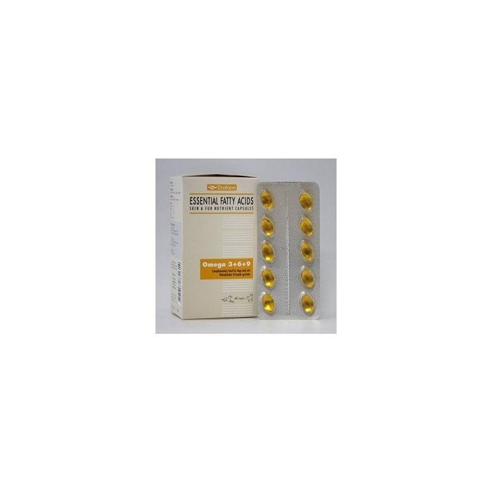 Täiendsööt koertele ja kassidele Oomega 3+6+9 naha- ja karva probleemide puhuk / 40kapslit