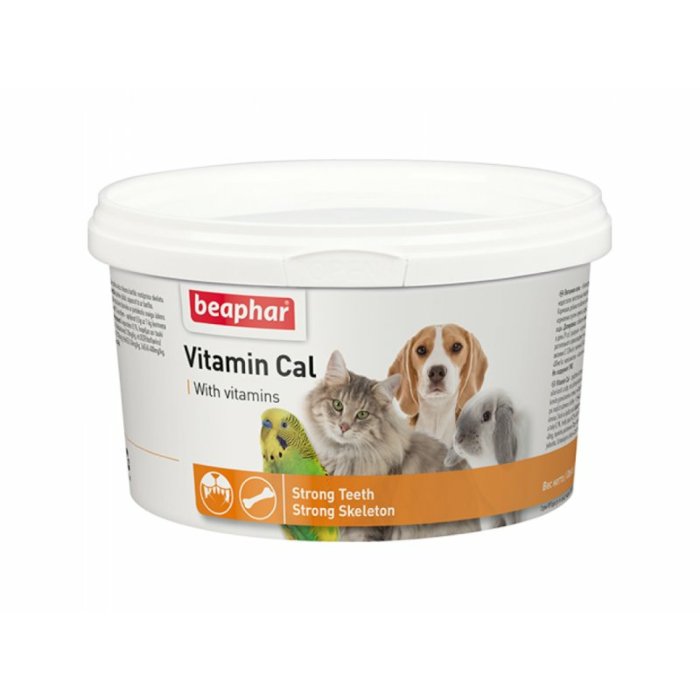 Beaphar Кормовая добавка Vitamin Cal для кошек, собак, грызунов и птиц, 250 г