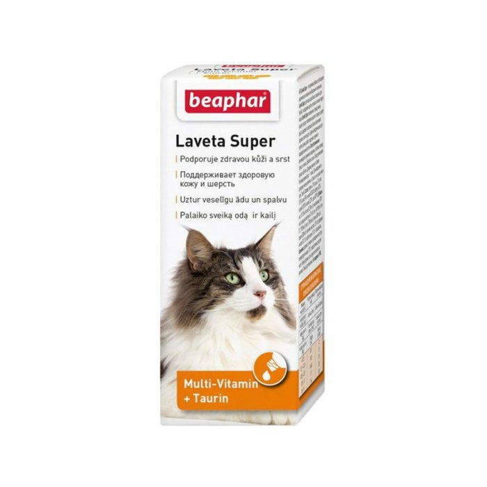 Beaphar Laveta Super Cat vitamiinipreparaat kassidele / 50ml