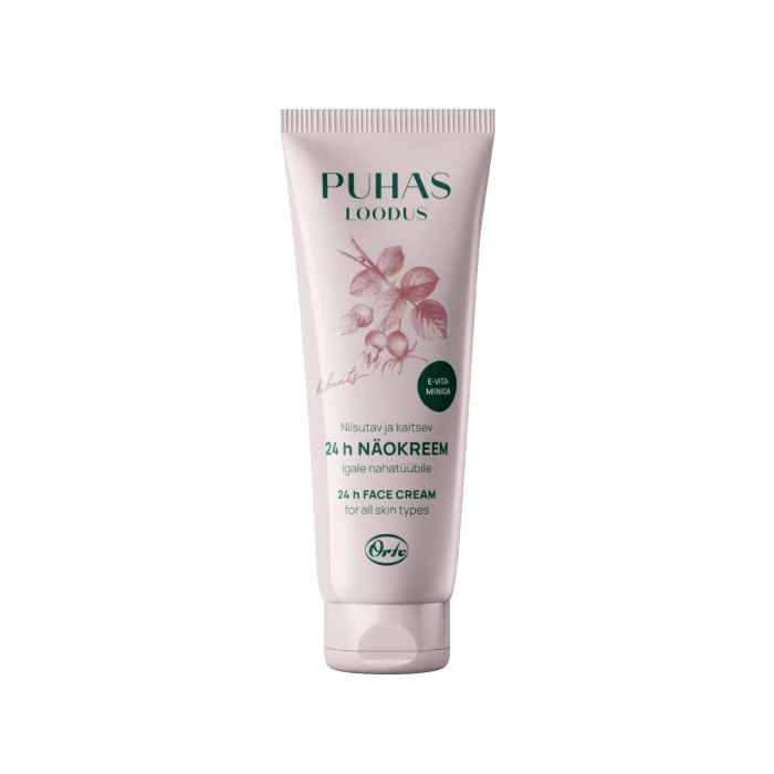 Puhas Loodus niisutav ja kaitsev 24 h kreem Kibuvits 75 ml