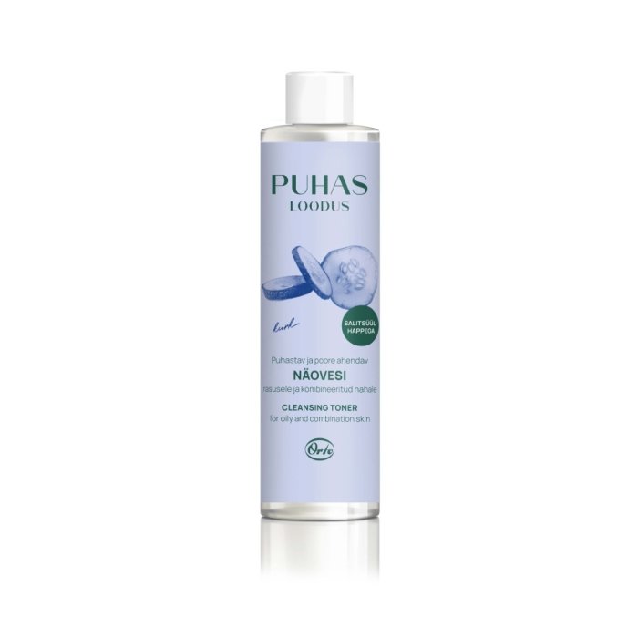 Puhas Loodus puhastav ja poore ahendav näovesi Kurk 200ml