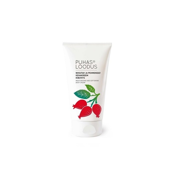 Orto Puhas Loodus niisutav ja pehmendav kehakreem Kibuvits / 150ml