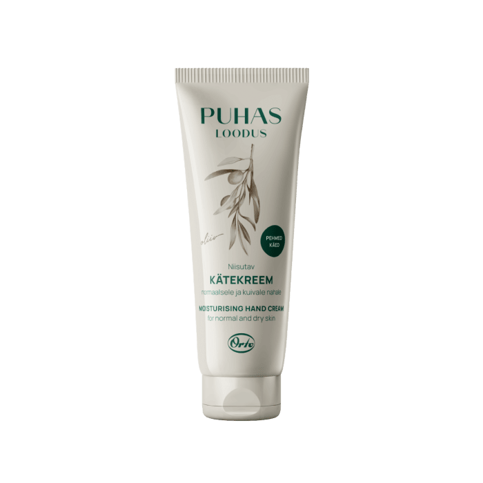 Puhas Loodus niisutav ja toitev kätekreem Oliiv 75 ml