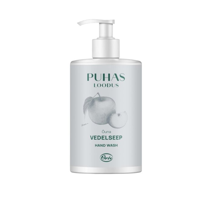 PUHAS LOODUS vedelseep Roheline Õun / 500ml