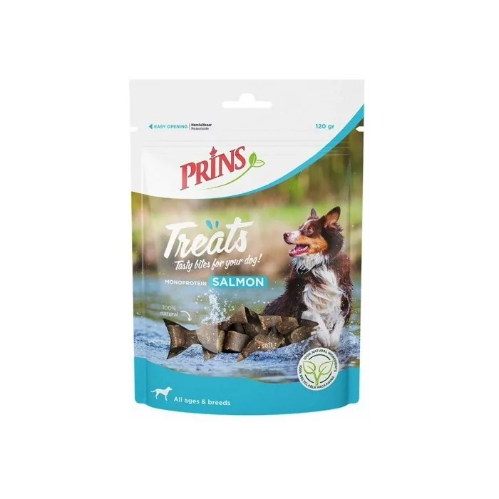 Prins Dog Snack kuubikukujulised maiused koertele lõhega / 120g