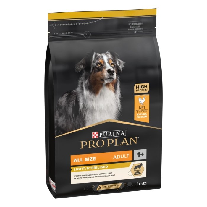 Pro Plan Adult Light/Sterelised koeratoit kanaga / 14kg