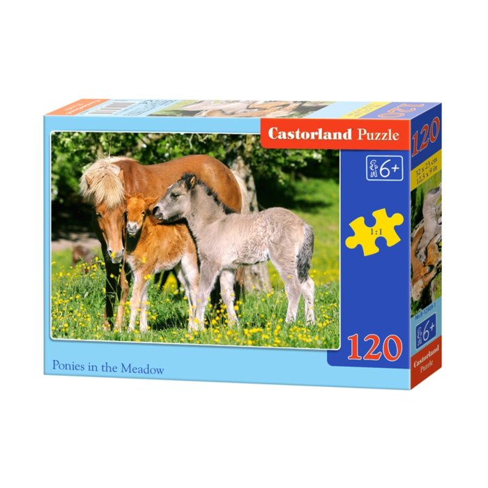 Puzzle Castorland Ponies in the Meadow 32x23cm / 120tk / LM