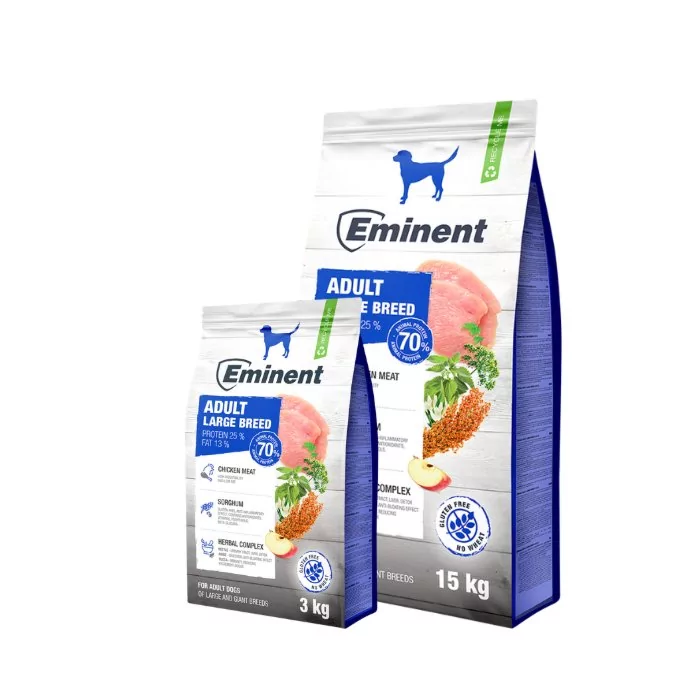 Eminent Adult Large Breed 25/13 gluteenivaba koeratoit suurt ja hiidtõugu täiskasvanud koertele/ 3kg