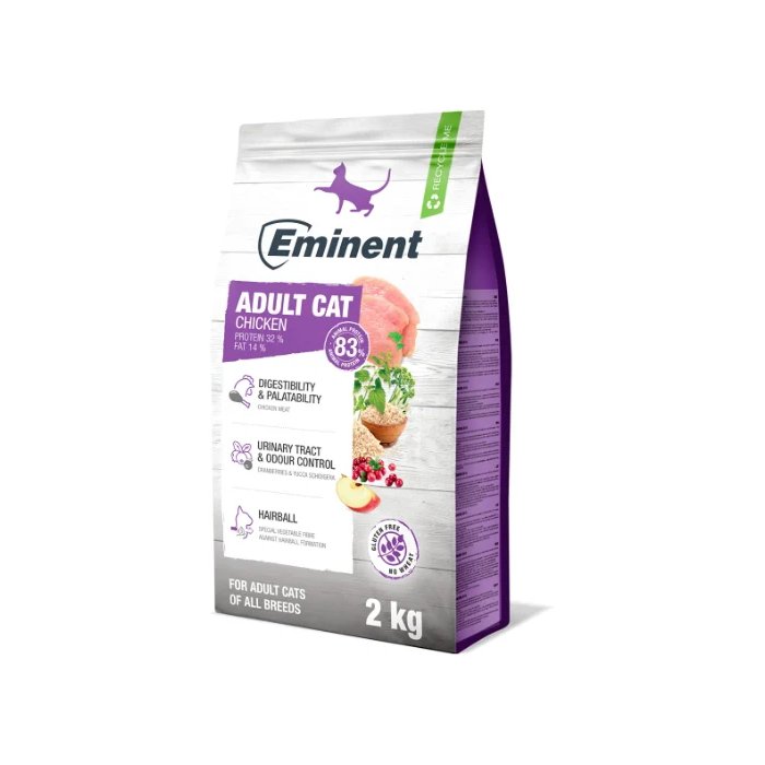 Eminent Adult Cat Chicken 32/14, gluteenivaba kassitoit täiskasvanud kassidele – kanamaitseline/ 2kg