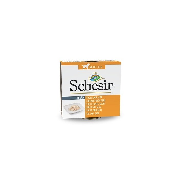 Täissööt (konserv) Schesir dog kana + aaloe 150g