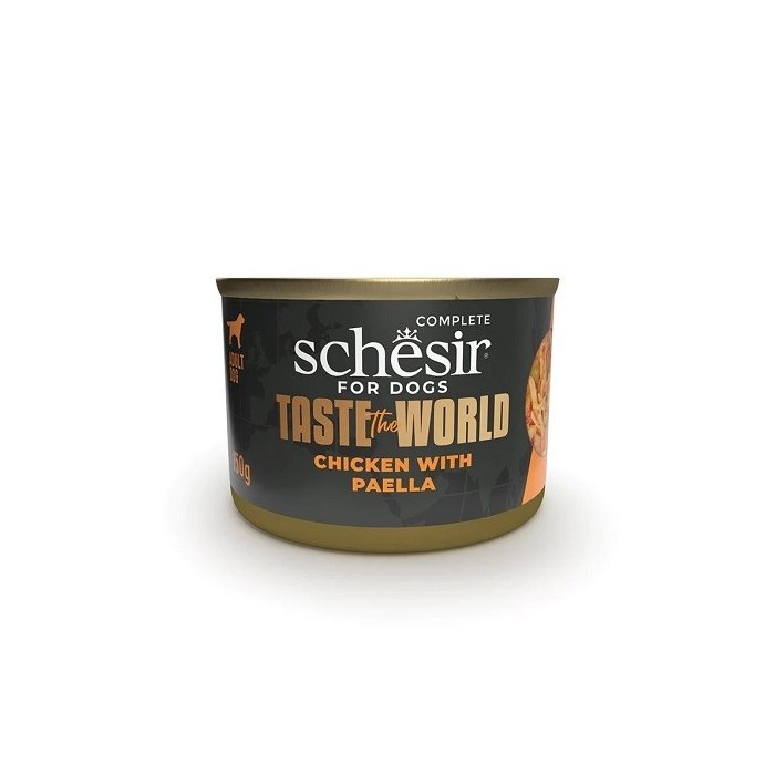 Schesir Taste The World kanaliha paelja märg toit koertele 150g