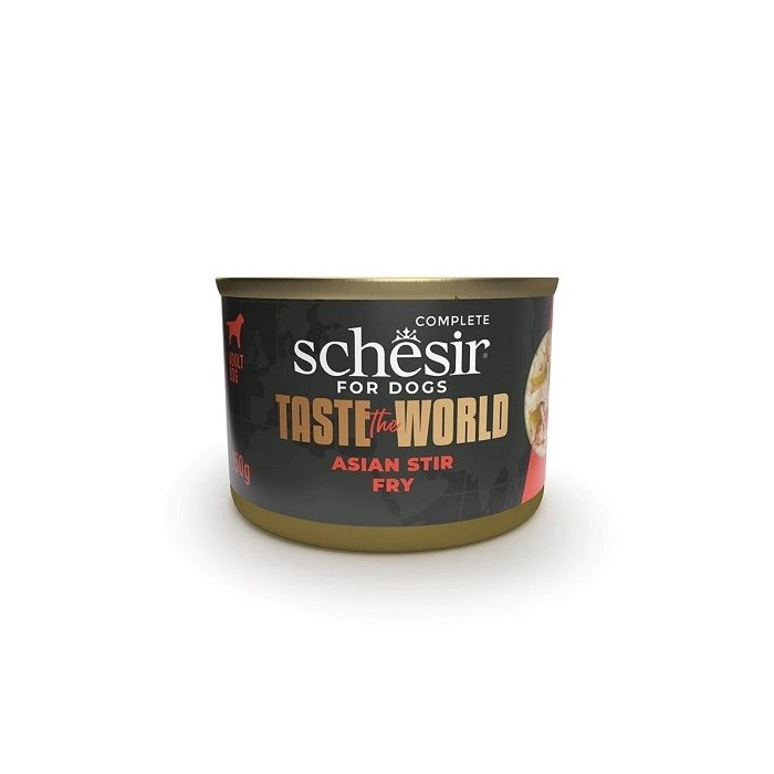 Schesir Taste The World wokitud riis kanalihaga märg toit koertele 150g