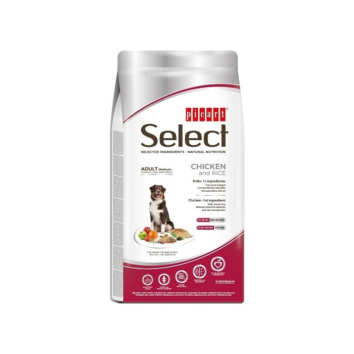 Select Adult Medium Chicken and Rice koeratoit 12kg