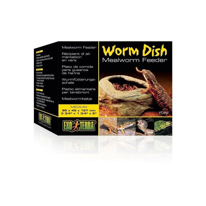Söögikauss-kivi Exo Terra Mealworm Feeder liikuvale söödale 
