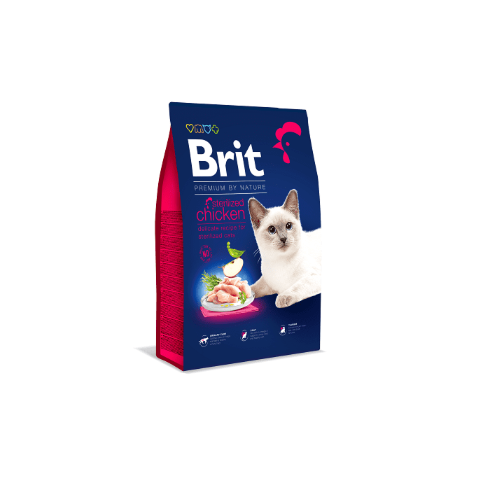 Brit Premium Cat Sterilized Chicken kassitoit / 8kg