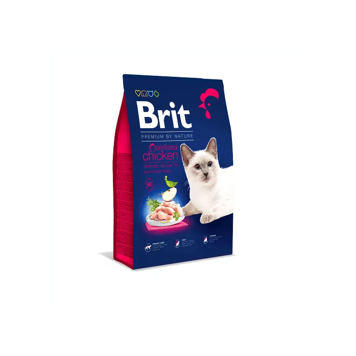 Brit Premium Cat Sterilized Chicken kassitoit / 8kg