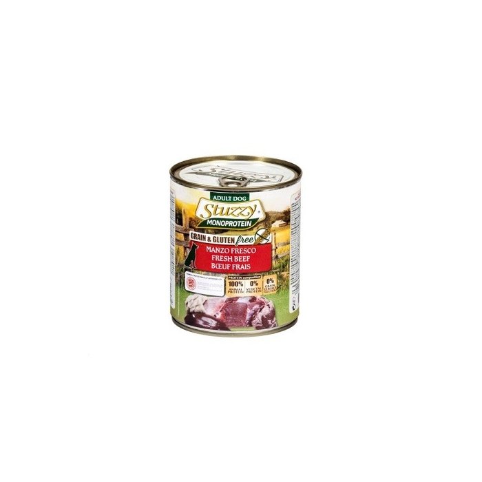 Täissööt (konserv) STUZZY Dog Monoprotein 800gr. veiselihaga
