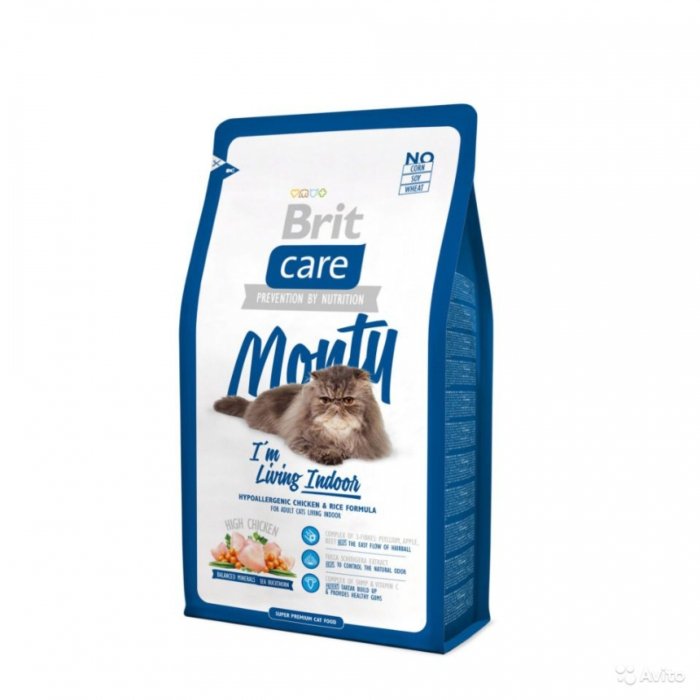 Brit Care Cat täissööt tubastele täiskasvanud kassidele (kana ja riis) / 7kg