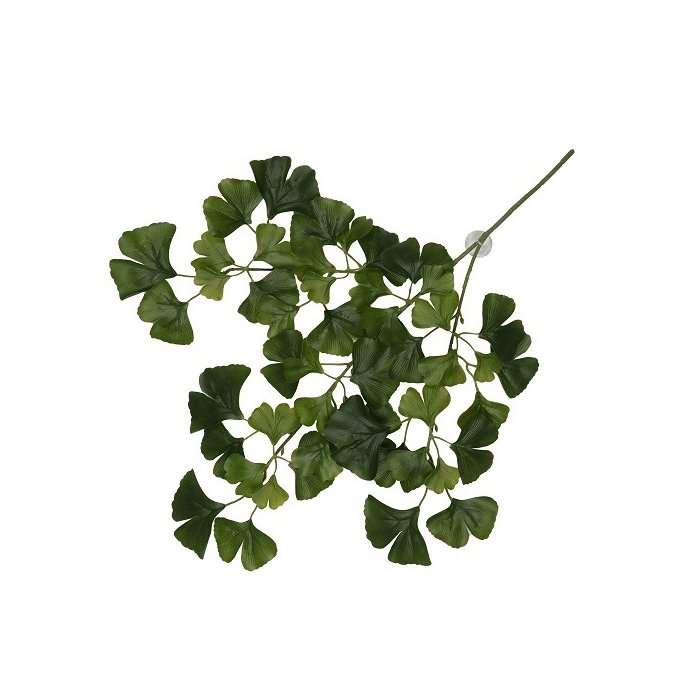 Terraariumi dekoor koos iminapiga Ginko 63x36x5cm tume roheline