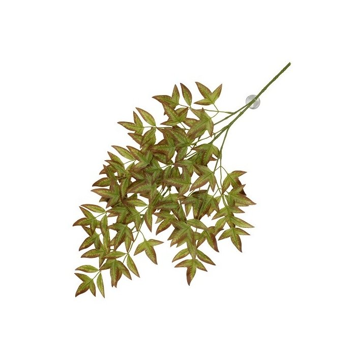 Terraariumi dekoor koos iminapiga Nandina 65x35x1,5cm roheline/punane