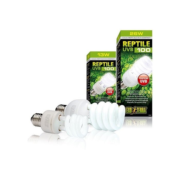 Troopilise terraariumi ultraviolett lamp Exo Terra Repti Glo 5.0 Compact / 26W