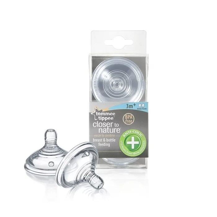 Tommee Tippee® Anti-Colic pudelilutid kiire voolavusega / 2tk