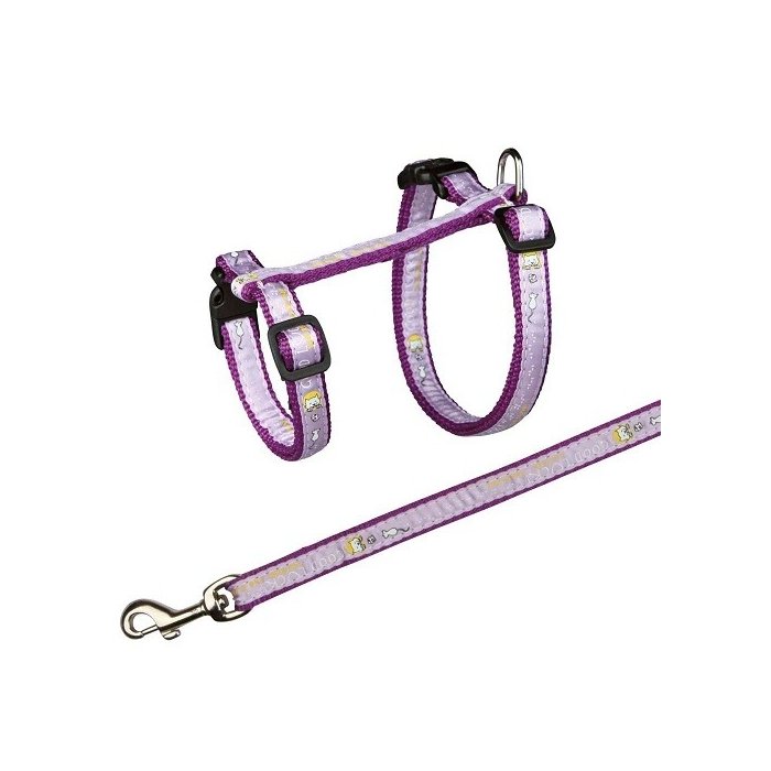 Traksid kassidele rihmaga XL, nailon, 34-57 cm/13 mm, 1,20 m