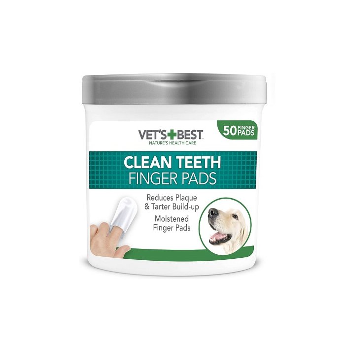 Vets Best koera/kassi hammaste puhastuslapid näpule / 50tk