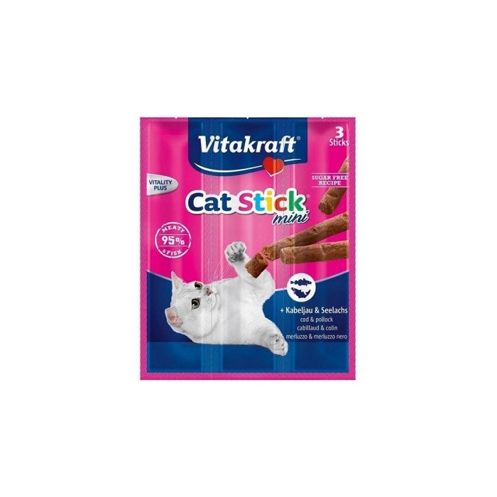 Vitakraft Cat Stick maius kassile tursa ja tuunikalaga / 3tk