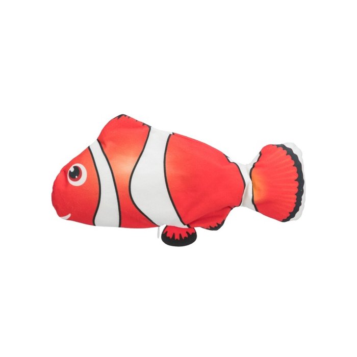 Kassi mänguasi Wriggle kala, kangas, kassinõges, 26 cm